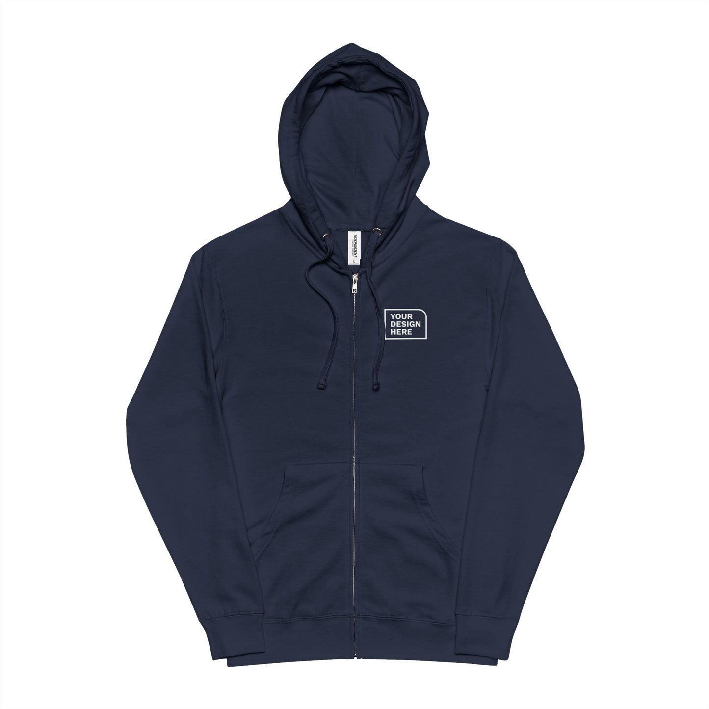 Independent Trading Company Unisex Fleece Zip Up Hoodie