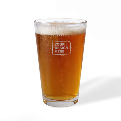 Engraved 16oz Pint Glass