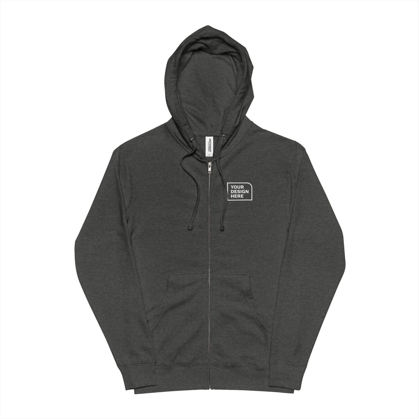 Independent Trading Company Unisex Fleece Zip Up Hoodie