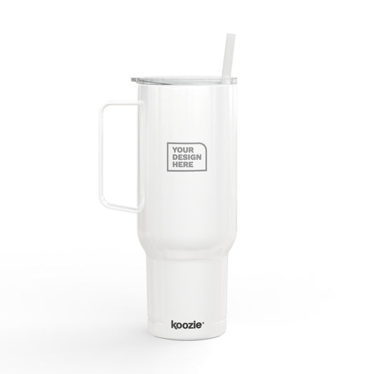 40oz Engraved Insulated Tumbler with Lid & Straw