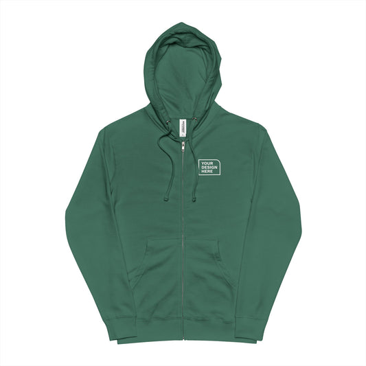 Independent Trading Company Unisex Fleece Zip Up Hoodie