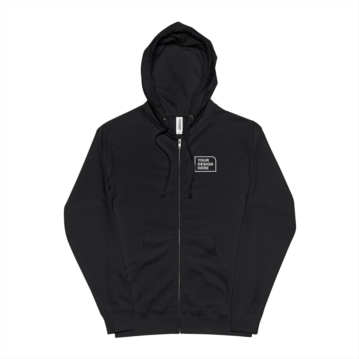Independent Trading Company Unisex Fleece Zip Up Hoodie